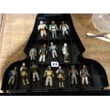 A Star Wars Darth Vader Plastic Figure Carry Case Together With Figures