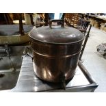 A Copper Water Boiler & Lid