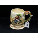 A Crown Devon Daisy Bell Tankard With Musical Movement In Working Order