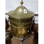 A Brass 3 Footed Coal Bucket