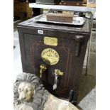 An Early 20th Century Office Safe Together With Key