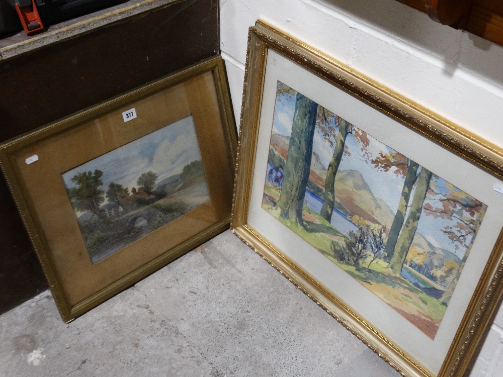 Two Early 20th Century Watercolour Landscape Views