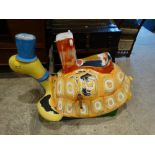 A Retro Coin Operated Turtle Childrens Ride