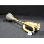 A Vintage Brass Car Horn
