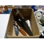 A Box Of Military & Other Knives