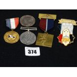 Two 2nd World War Defence Medals & Other Medals & Badges