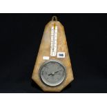 An Alabaster Framed Early 20th Century Wall Barometer