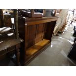 An Early 20th Century Polished Oak Adjustable Open Bookcase