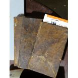 Three 18th Century Leather Bound Books Including "History Of The Settlements & Trade Of The