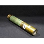 An Antique Brass Three Draw Telescope