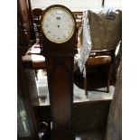 An Art Deco Period Polished Oak Encased Grandmother Clock