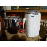 A Deco Thermos Ice Bucket & Ice Crusher