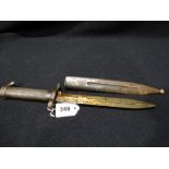 An 1896 Swedish Mauser Bayonet & Scabbard