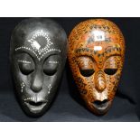 Two 20th Century African Wall Masks