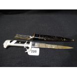 A 2nd World War Period, Italian Issue Dagger & Sheath With Eagle Head Grip