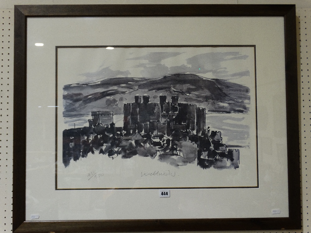 A Limited Edition Print Of Conwy Castle By Kyffin Williams, Signed & Numbered In Pencil