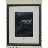 Wilf Roberts, A Limited Edition Coloured Print Of A Cottage, Signed In Pencil & No 1 Of An Edition