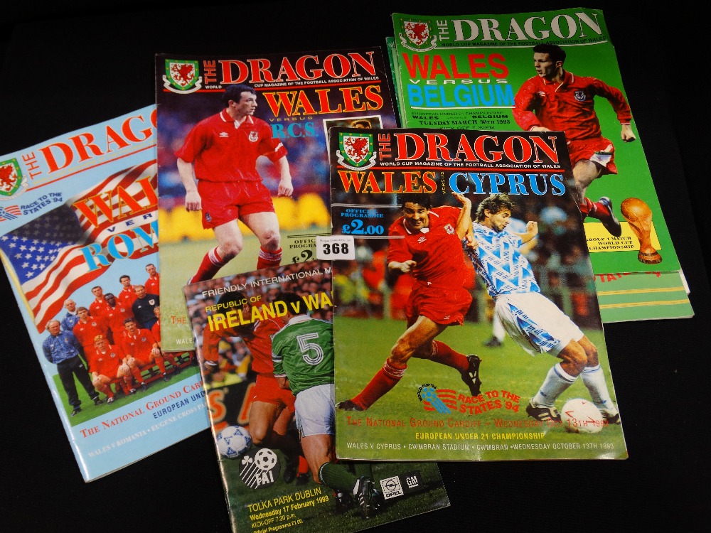 A Collection Of Wales International Football Programmes