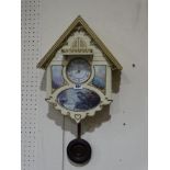 A Mid 20th Century Retro Cuckoo Style Wall Clock