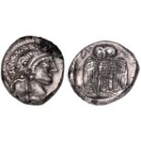 Uncertain Levantine Mint, silver half shekel or didrachm, late 5th to 4th centuries BC, in imitation