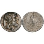 Mysia, Lampsakos, silver tetradrachm, c. 200-150 BC, bearded head of Priapos right, hair wreathed