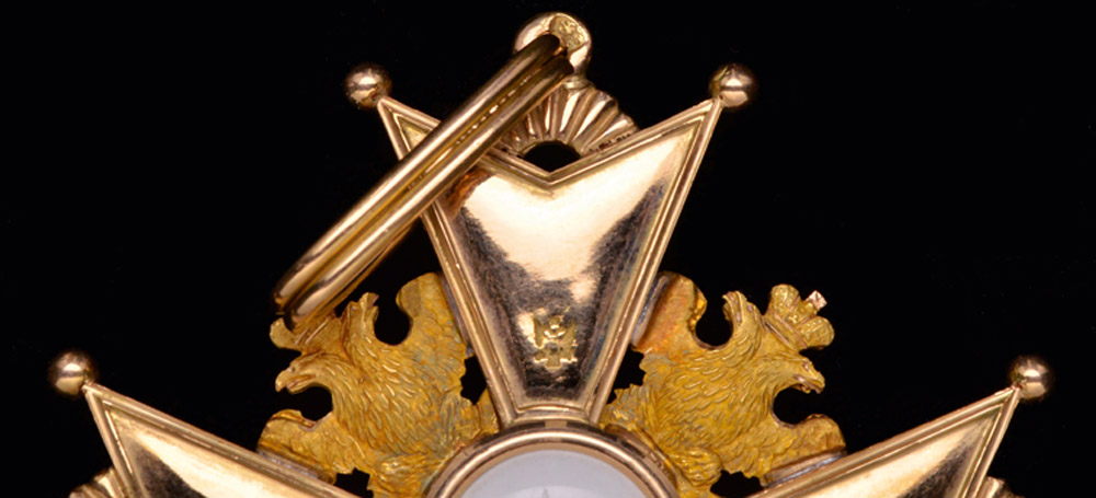 *Russia, Order of St Stanislaus, First Class set of insignia, comprising: sash badge in gold and - Image 3 of 5