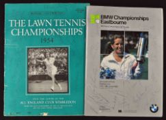 1954 Signed Wimbledon Lawn Tennis Championship Programme signed extensively to the front cover (