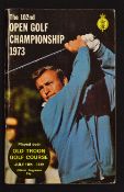 1973 Open Golf Championship official programme signed by the winner Tom Weiskopf - played at Old