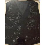 Snooker Signed Waistcoat signatures include Steve Davis, Ken Doherty, Jimmy White, Lee Walker,