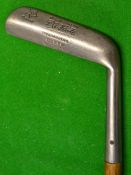 Rare P.A Vaile "Approaching Cleek" the solid rustless round backed blade putter - stamped with the
