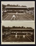 1906 Wimbledon Postcards depicting Men's Final HL Doherty v FL Riseley and 1906 Men's Doubles