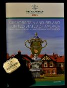 2015 Walker Cup golf programme and official players money clip - Royal Lytham and St Annes c/w