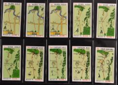 Set of Churchman's Golfing Cigarette Cards 'Can You Beat Bogey At St Andrew?' c. 1934 complete set