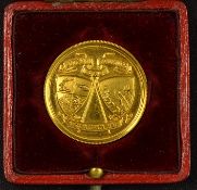 1922 Lytham St Anne's Golf Club Gold Medal - engraved on the back "Spring Meeting 1922 - Clifton