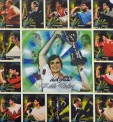 Darts World Champion Keith Deller Signed Print to the centre 'Kings of the Oche' 25/100, paying