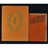1956 Melbourne Olympics Book 'Olympic Odyssey' contains illustrations and Programme contents are