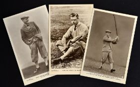 3x H.R.H Prince of Wales (St Andrews) golfing postcards to incl 2x golfing portraits formal and