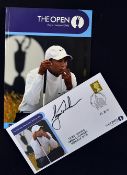 2006 Open Championship programme and a signed First Day Cover by the winner Tiger Woods - played