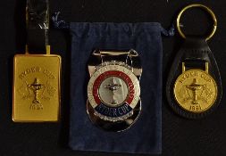 1991 Ryder Cup official enamel money clip and other related items (3) - presented to players and