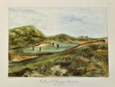 Bromley Davenport, I (After) SET OT SIX COLOURED PRINTS OF FAMOUS GOLF COURSES from the original