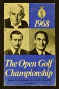 1968 Open Golf Championship official programme - played at Carnoustie and won by Gary Player for the