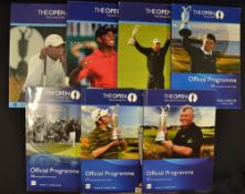 6x 2000's Open Golf Championship programmes signed by 450# players including '06 signed by 108#
