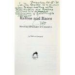 Maurice "Maus" Gatsonides signed motor racing book "Rallies and Races" by Wm Leonard publ'd 1995