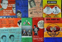 1955 onwards Boxing Programme Selection assorted selection to include 1955 Flyweight Championship of