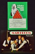 Signed Snooker Photocard 'The Matchroom Professionals' signed to the reverse by Dennis Taylor, Steve