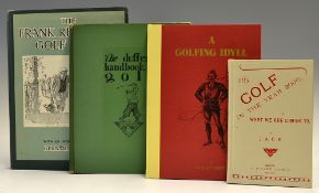 Early and scarce amusing golfing books (4) to incl Frank Reynolds & Darwin, Bernard - "The Frank