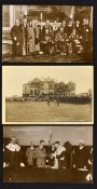 3x H.R.H Prince of Wales St Andrews golfing postcards to incl 'Putting on The 18th Green' by