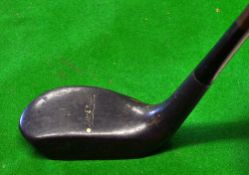 Forgan 'Black Magic' composite mallet head putter with white spot aiming line to the crown with full