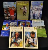 10x signed Open Golf Championship programmes from 1977 to 2013 signed by 390# players to incl '77