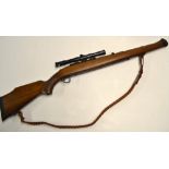 BSA .177 fully stocked air rifle ser. no WT01967- underlever, manual safety with top sliding